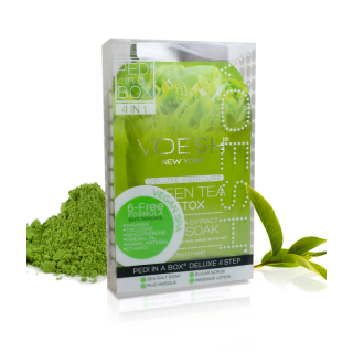 VOESH DELUXE PEDICURE Pedi in a Box (4 Step) Green Tea